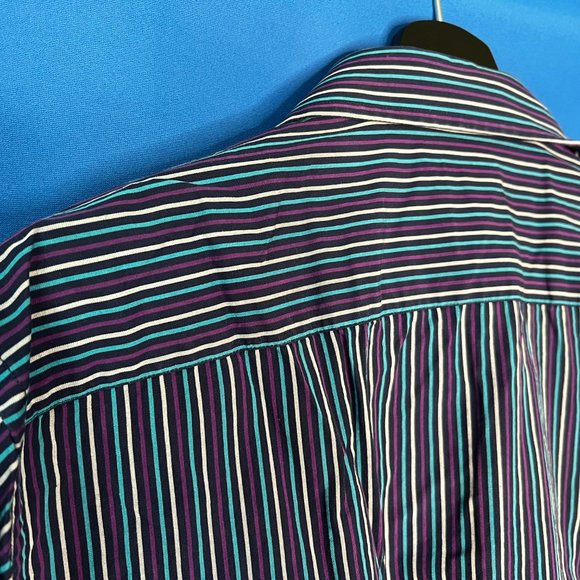 Tailorbyrd Collection Purple Posh Button Down Large - Picture 7 of 7